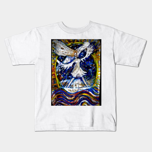 La Dama Viento Kids T-Shirt by aremaarega